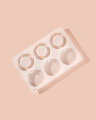 Silicone Round Mold, 6 Cavity for Soap, Wax Melts or Tarts